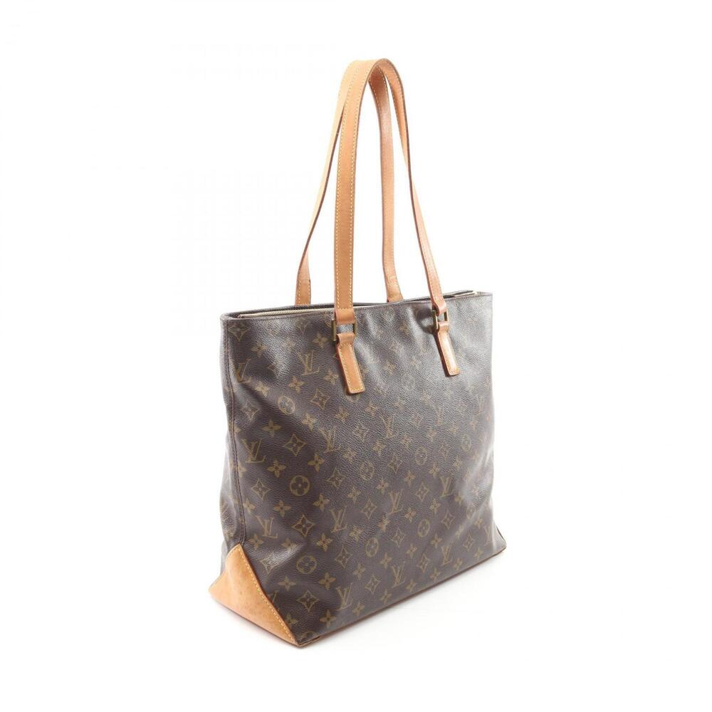 LOUIS VUITTON Authentic Brown Monogram Leather Tote Bag - Picture 3 of 11